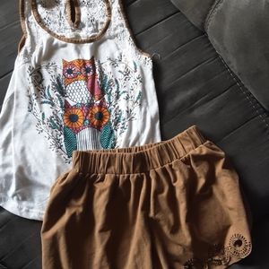 2pc self esteem shorts outfit